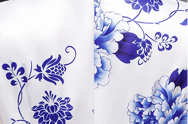 Sheng Coco сине-белое китайское платье Qipao Cheongsam женская Роба в восточном стиле длинное Современное женское шелковое банкетное Ципао китайское платье