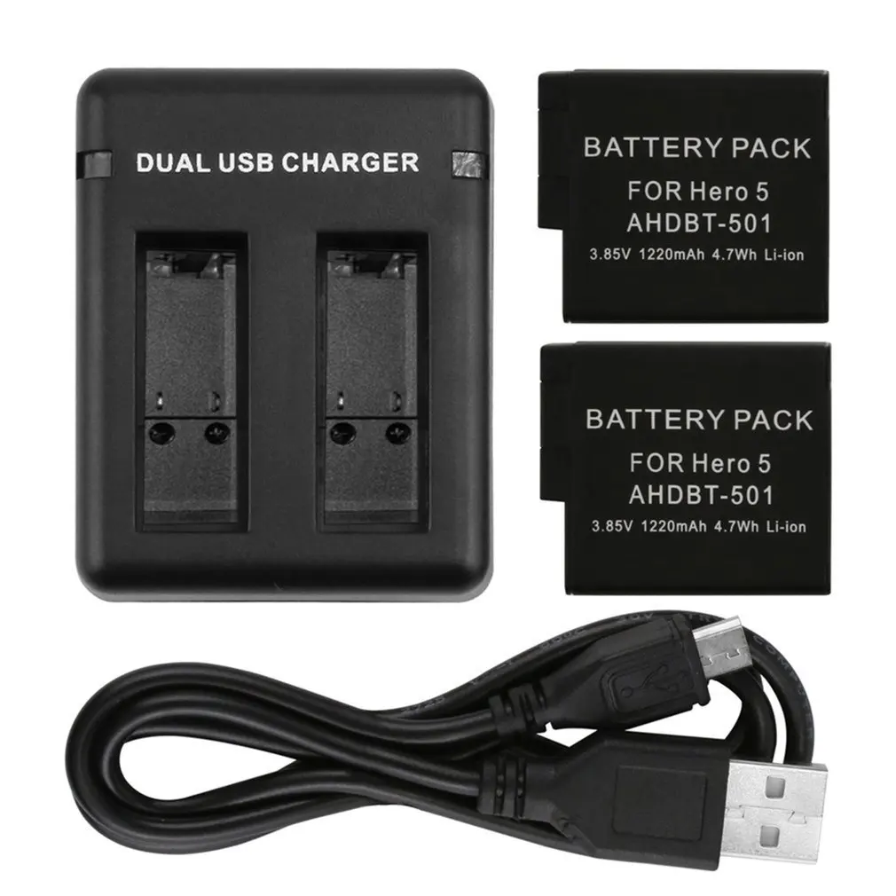 Зарядное устройство USB для камеры портативное зарядное с двумя слотами зарядки