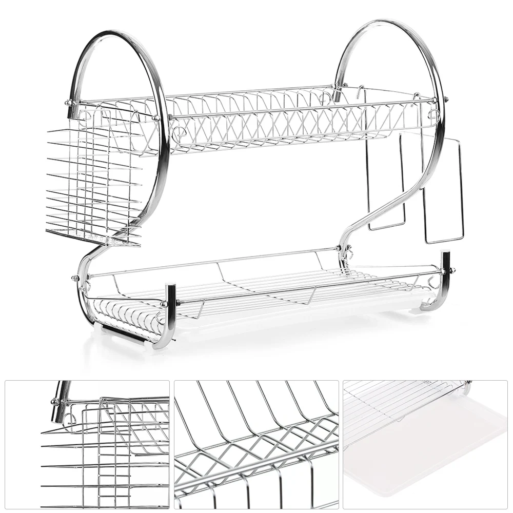 

Multifunctional Bowl Storage Rack Draining Rack Dish Cup Bowl Holder Chopsticks Rack Cutting Board Holder Large Storage Space
