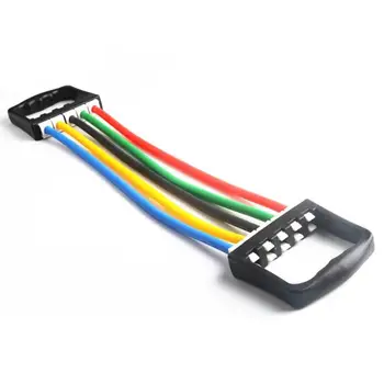 

Multicolor Adjustable Chest Expander 5 Resistance Band Arm Strength Trainer