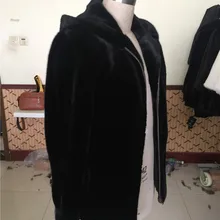 Натуральное Норковое меховое пальто, зимние теплые мужские куртки, натуральный норковый мех, темпера, Мужское пальто с капюшоном, мужская одежда высокого качества