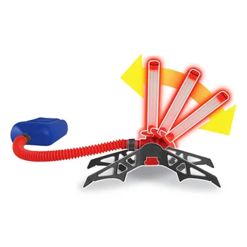 

Glow Light Funny Portable Interaction Parents Children Game Outdoor Sport Rocket Launcher Toy Air Pressed Educational Step Pump