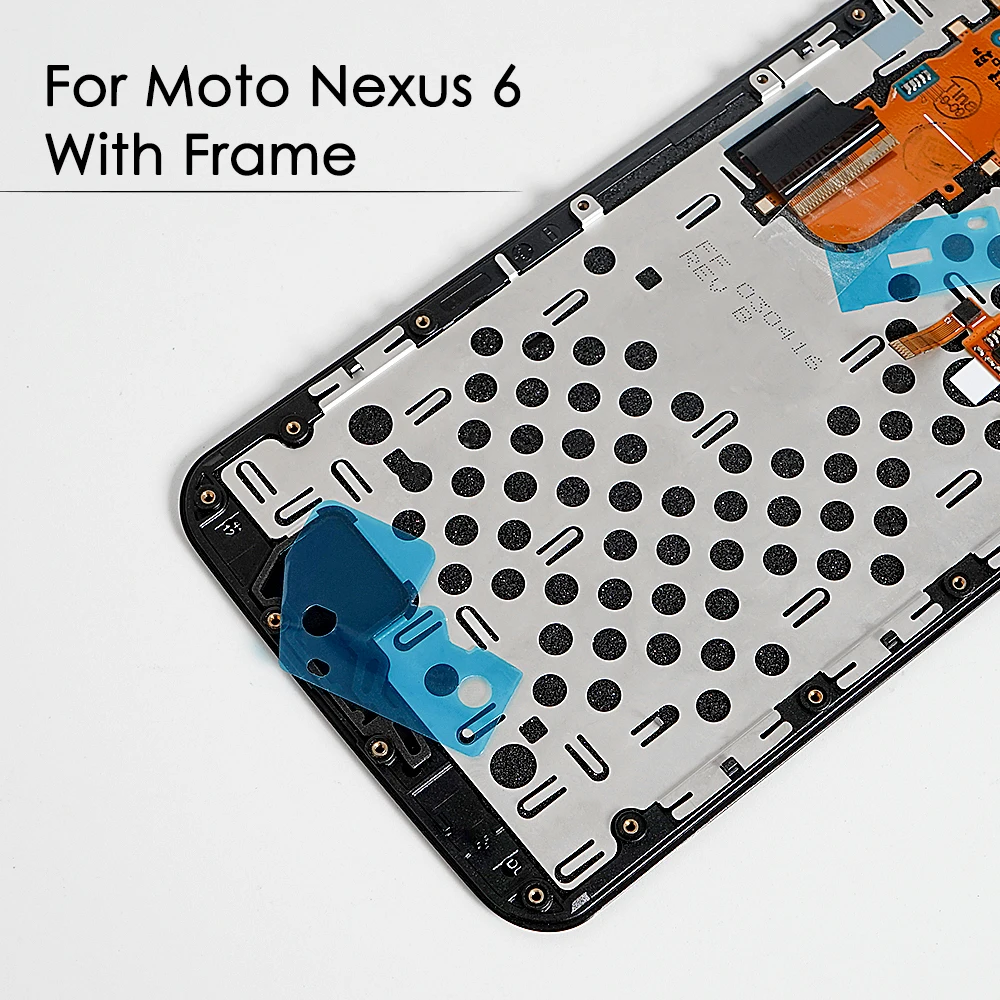 Оригинальный супер AMOLED дисплей для Google Motorola Nexus 6 LCD сенсорный экран с рамкой Moto