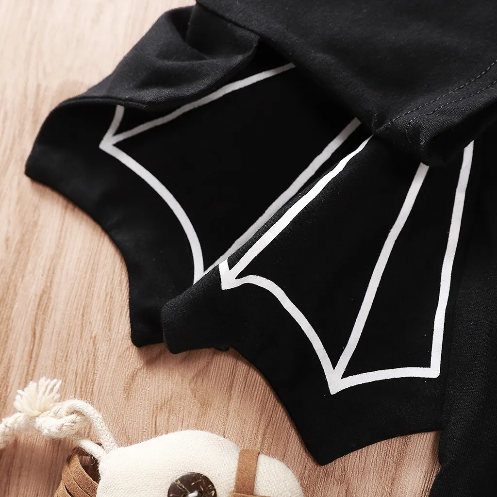 Fashion Children's girls clothes cotton o-neck Newborn Baby Boys Cartoon Print Halloween Cosplay Costume Tops Clothes H4