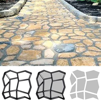 

Manually Paving Cement Brick Concrete Molds DIY Plastic Path Maker Mold Garden Stone Road Mold Garden Decoration hot