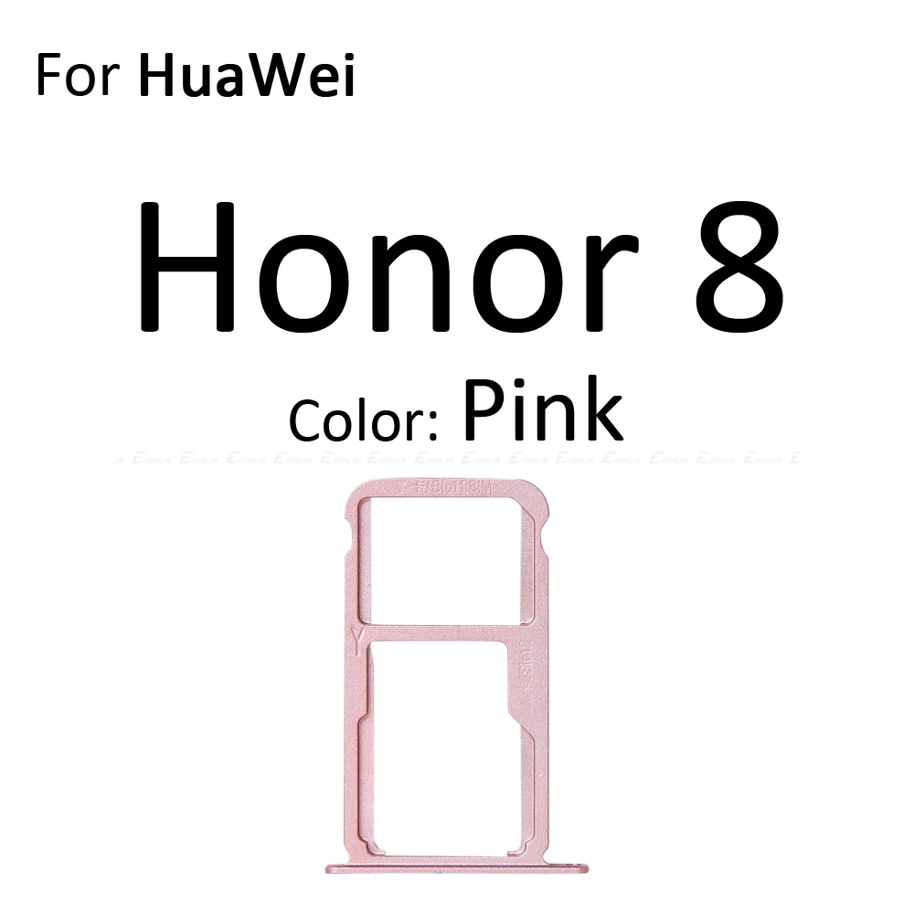 Высокое качество Micro SD/Sim карты лоток гнездо адаптера для Huawei Honor 8 Pro Lite Разъем Держатель Слот ридер контейнер - Цвет: For Honor 8 Pink