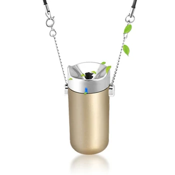 

USB Portable Wearable Air Purifier, Personal Necklace Air Freshener No Radiation Low Noise for Adults Kids