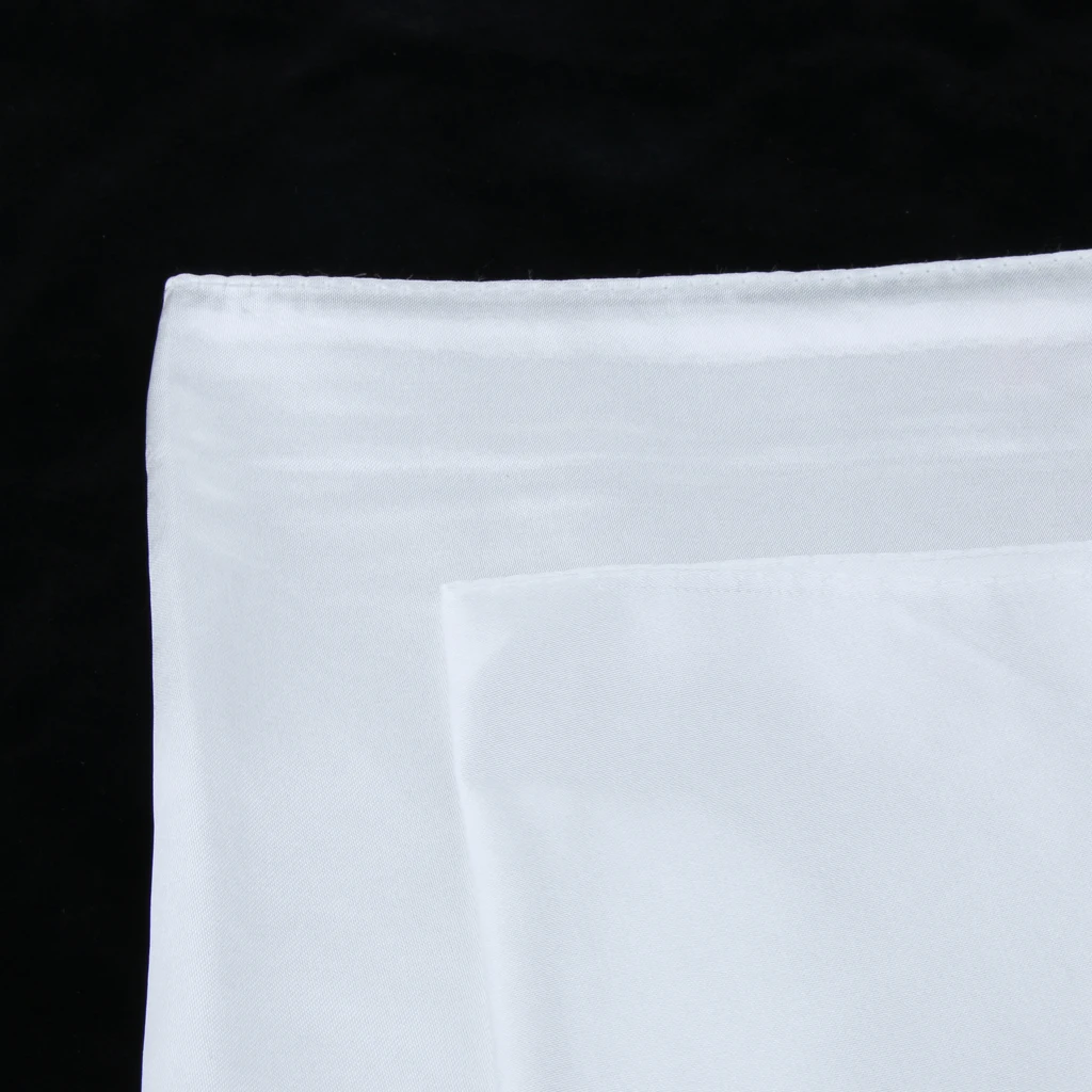 2x Women Square Silk Satin Neck Head Scarf Handkerchief Neckerchief Headwraps 60x60cm Neck Scarf Black White