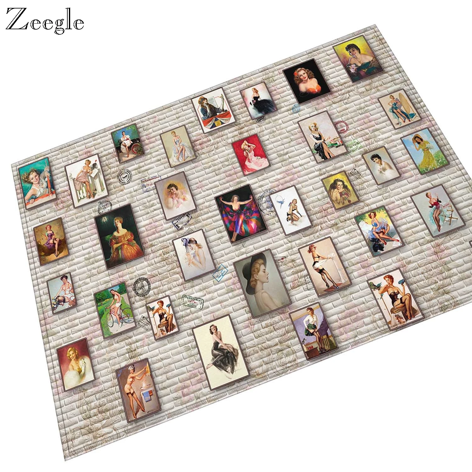 Zeegle ковры и коврики для дома, гостиной, моющийся коврик для ванной и душа, противоскользящий абсорбирующий диван, коврик для ног, прикроватный коврик