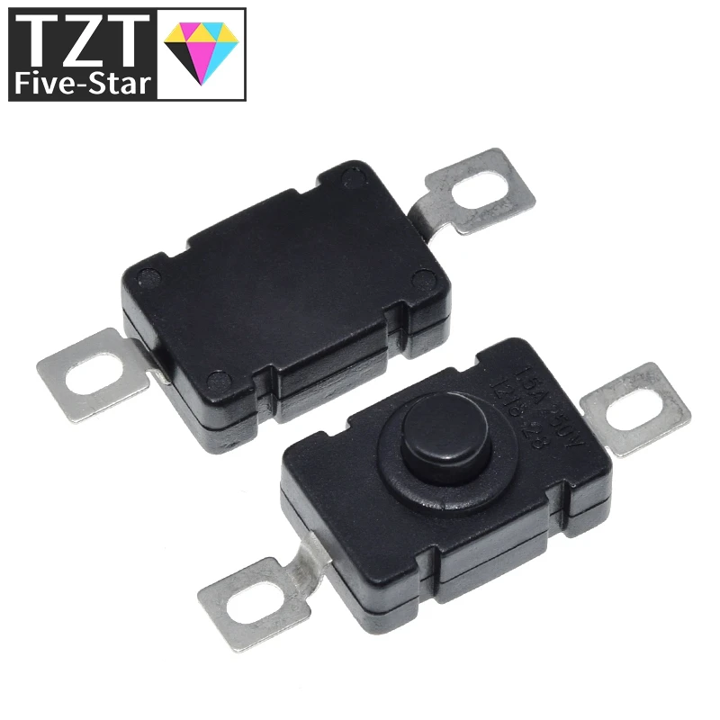 10 шт. KAN-28 1.5A250V переключатели для фонарика самоблокирующиеся SMD Тип 18x12 мм