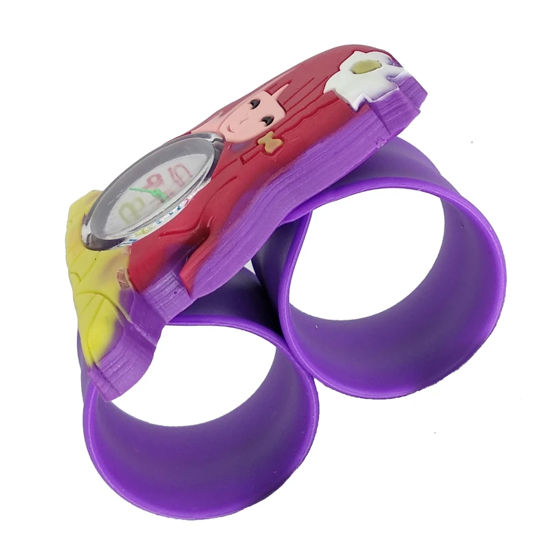 Relogio Feminino новые Relojes мультфильм красивая принцесса детские часы для девочек модные детские милые резиновые кварцевые часы