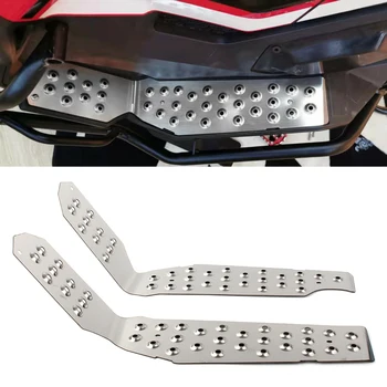 

2Pcs Motorcycle Footpeg Footrest Foot Pegs Pedal Plate For Honda XADV X-ADV 750 2017 2018 2019 Silver
