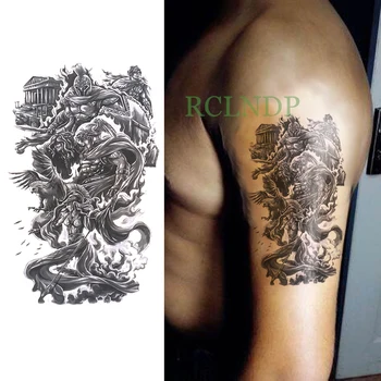 

Waterproof Temporary Tattoo Sticker eagle Ultraman Fake Tatto Flash Tatoo Back Leg Arm belly big size tato for Women girl Men