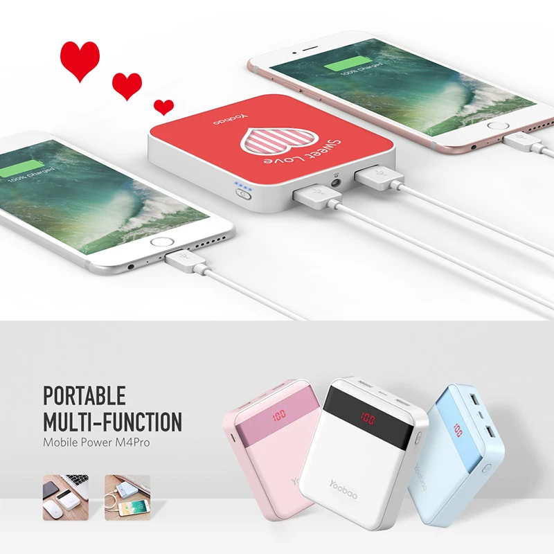 Зарядное устройство Yoobao M4 на 10400 мА · ч с двумя USB портами|Внешние аккумуляторы| |