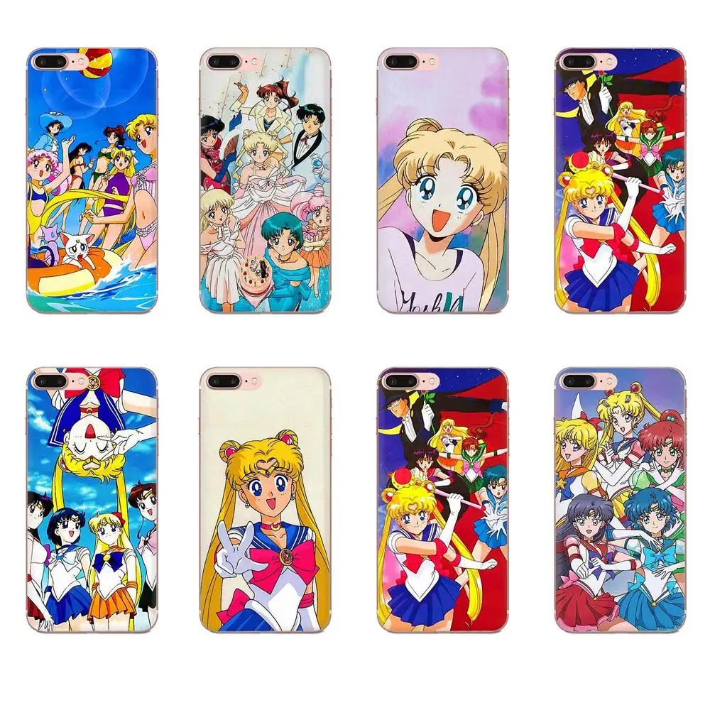For Huawei Honor 4C 5A 5C 5X 6 6A 6X 7 7A 7C 7X 8 8C 8S 9 10 10i 20 20i Lite Pro Soft Design Sailor Moon | Мобильные телефоны и