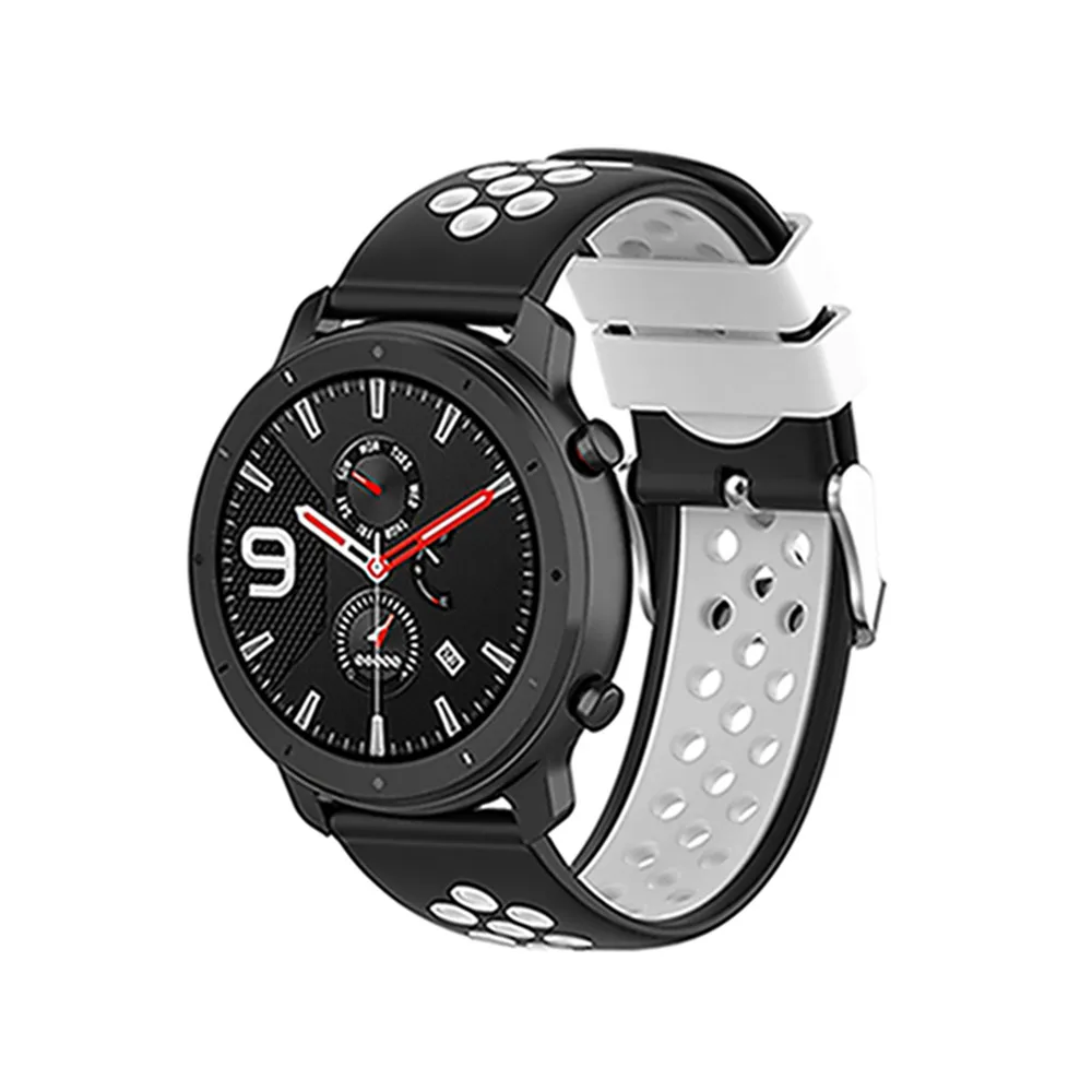 Универсальный силиконовый 22 мм ремешок для часов для Garmin для huawei для samsung для Asus ремешок для часов для Ticwatch pro замена