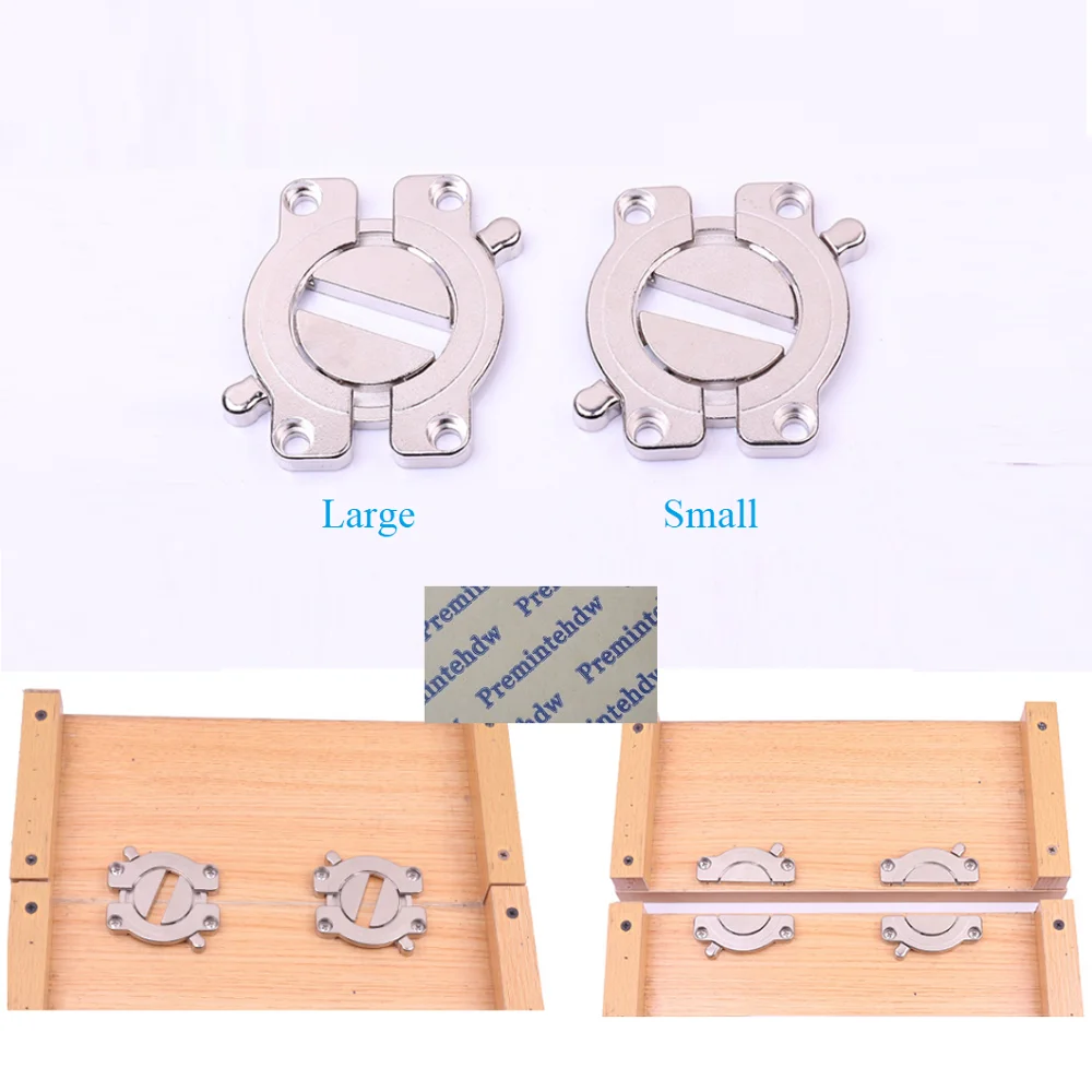 4Pcs Zinc Alloy Desktop Table Top Joiner Connecting Double Sliding Joint Latch