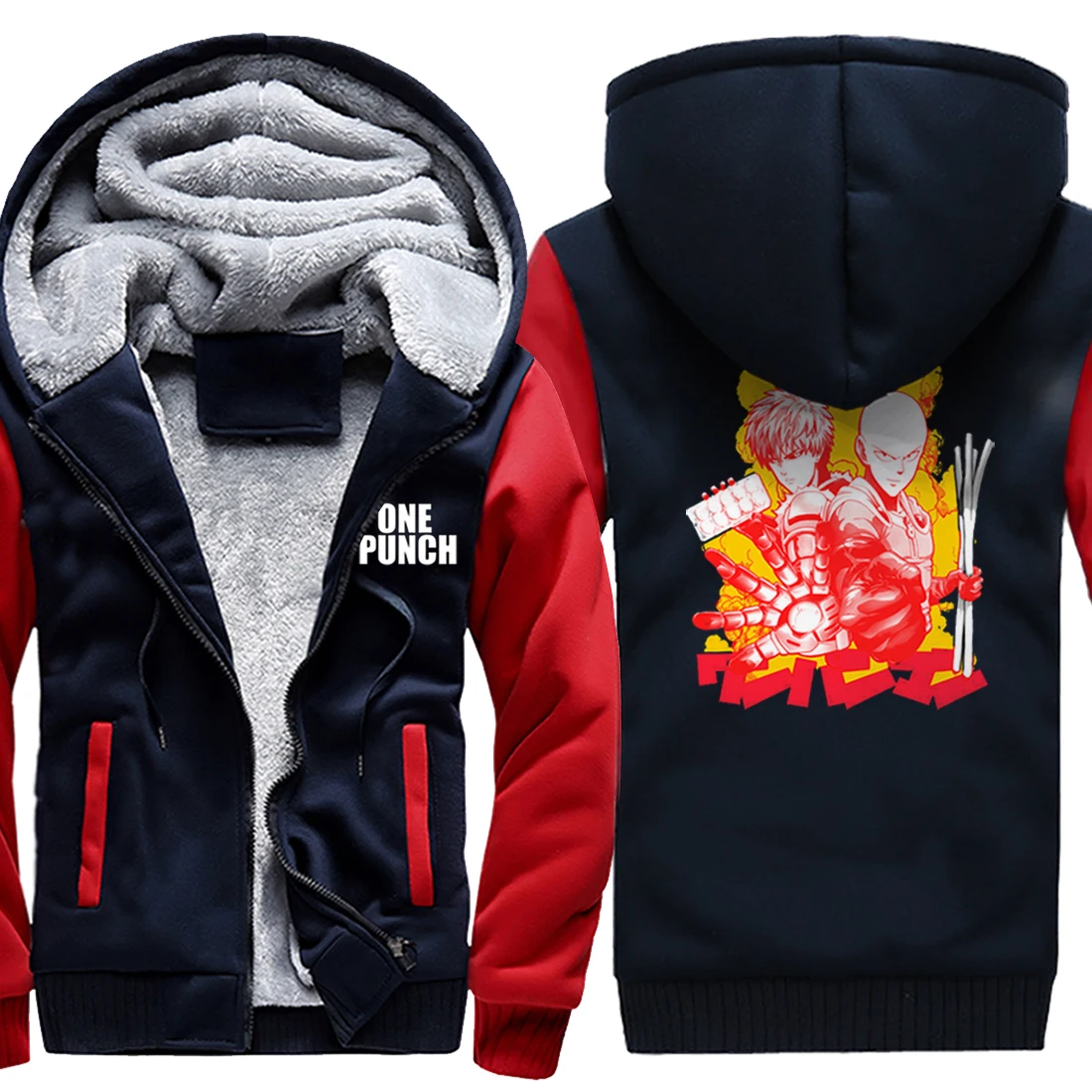 

One Punch Cartoon Print Casual Hoodies Men Jackets Camouflage 2020 Sweatshirts Hip Hop Man Winter Clothes Warm Supoleron Hombre