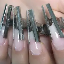 6 шт. наконечники Fibernails держатель бумаги для наращивания ногтей C кривой формирующий Зажим Фиксирующий Зажим подходящая форма инструмента для маникюра