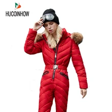 Зимний лыжный слитный купальник для женщин водонепроницаемый теплый комбинезон женский сноуборд куртка комбинезон Россия