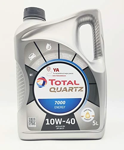 Total Quartz 7000 10w40 Aceite de motor de gasolina/diésel, 3 x 5 l = 15  litros - AliExpress