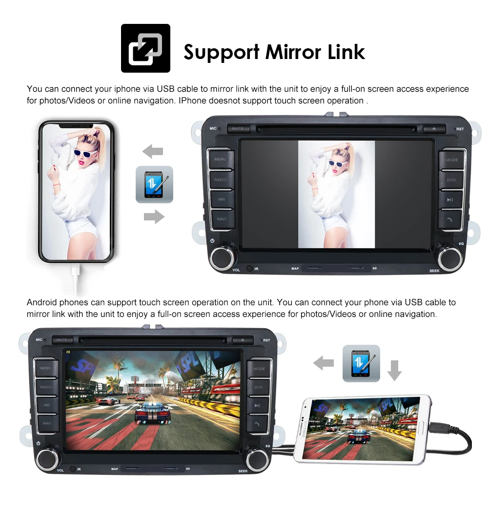 Sale Hizpo Car Multimedia player 2 Din Car DVD For VW/Volkswagen/Golf/Polo/Tiguan/Passat/b7/b6/SEAT/leon/Skoda/Octavia Radio GPS DAB 3