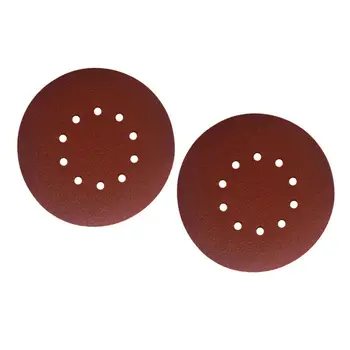 

10 Pack Parts 9 10 Hole Grit Sanding Discs Sandpaper Coarse To Fine Sanding New
