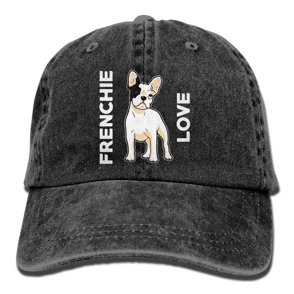 Frenchie Love Cute-Французский бульдог для взрослых Спортивная Регулируемая бейсбольная Ковбойская шапка