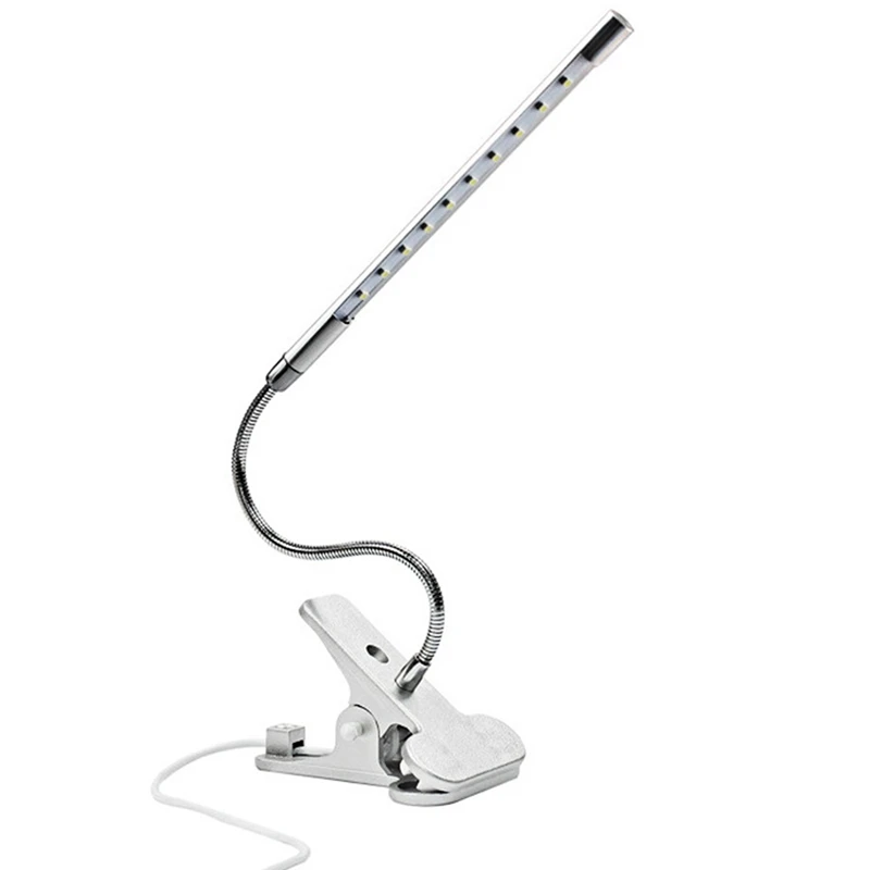 

Promotion! Usb Led Desk Lamp With Clip Flexible Table Lamp For Bedside Book Reading Study Office Work Children Night Light