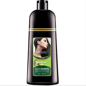 

Mokeru Organic Natural Fast Hair Dye Only 5 Minutes Noni Plant Essence Black Hair Color Dye Shampoo For Cover Gray White Hair