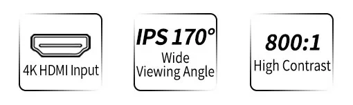 4K156-9HSD-384 15.6 Inch IPS UHD 3840x2160 4K Broadcast Monitor with 3G-SDI HDMI