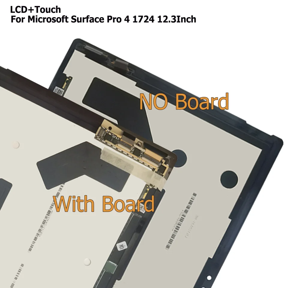 Schermvervanging voor Pro 4 1724 12,3 Inch, OLED-scherm, Touchscreen-digitizermontage met Zelfklevende Strips, Vervanging van Het Laptopscherm