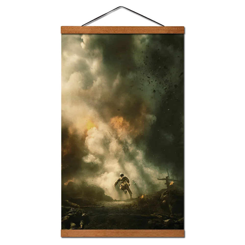 Настенные художественные киноплакаты Hacksaw Ridge картины из тикового дерева для