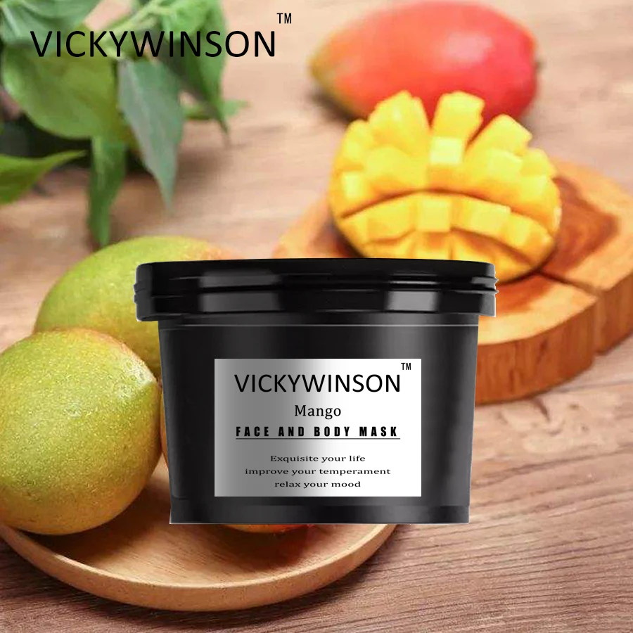 

Mango facial and body scrub mask 50g handmade and natural moisturizing Contractive pore Softening cutin whitening exfoliating