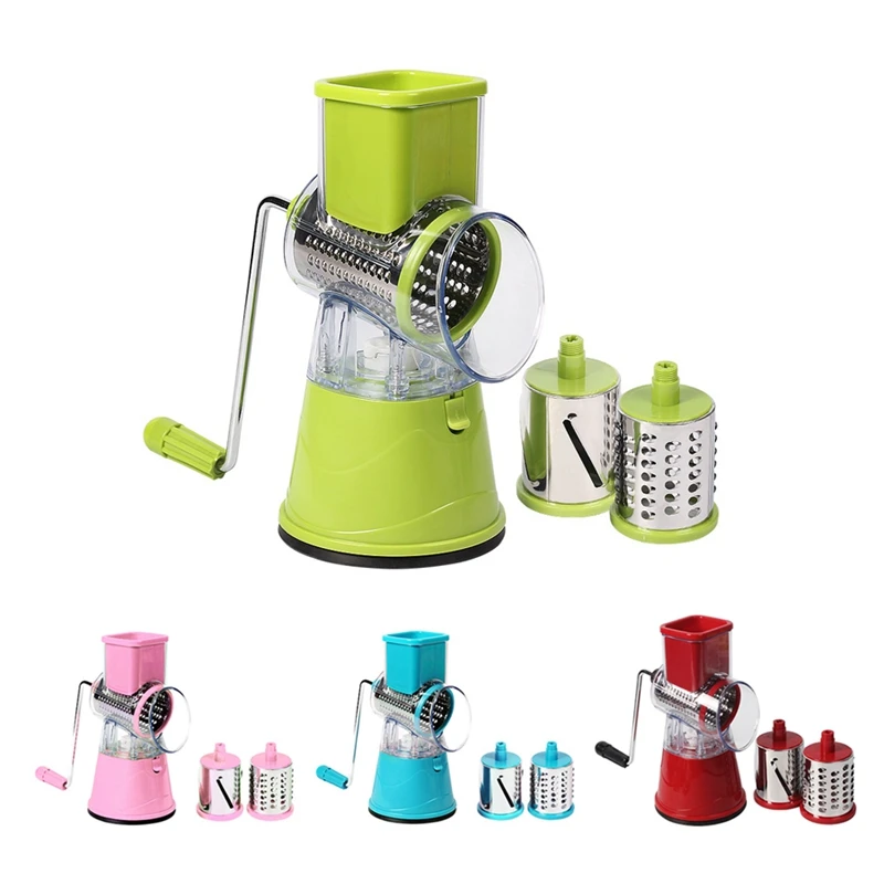 Vegetable Cutter Slicer Kitchen Accessories Multifunctional Round Mandoline Slicer Potato Cheese Kitchen Gadgets- B