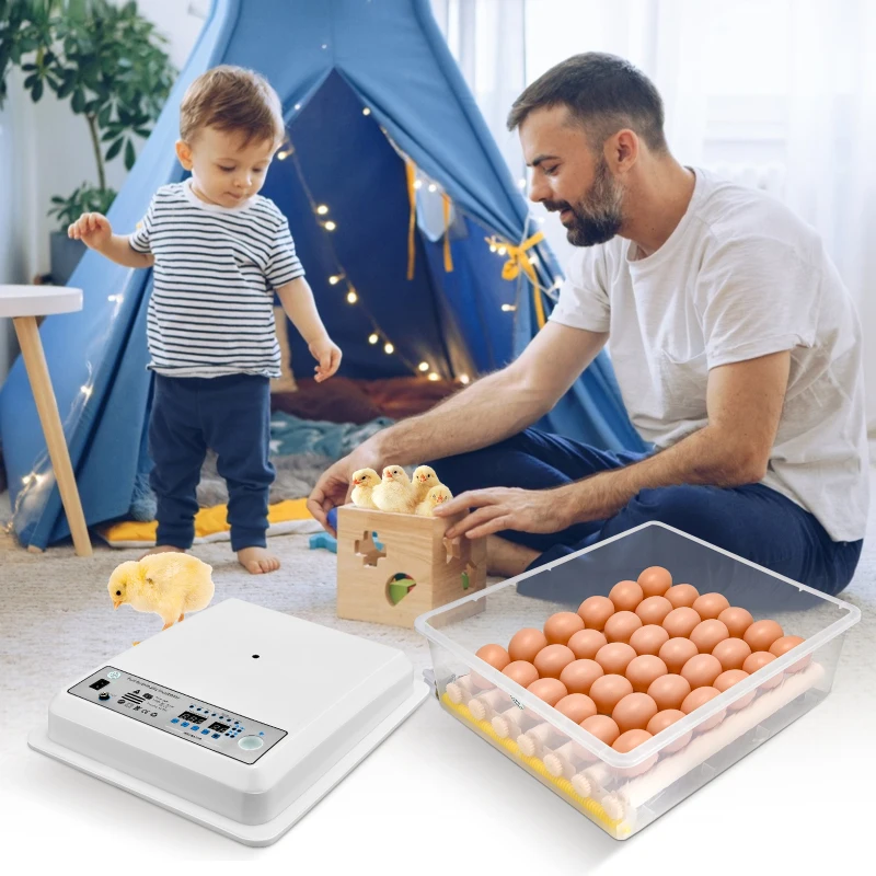 220V 36 Eggs Incubator Automatic Chocadeira Brooder Bird Incubator Chick Hatchery Incubator Poultry Hatcher Turner Farm Tools