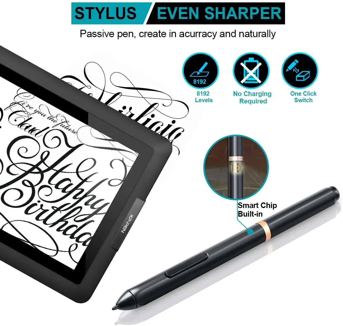 Wacom Tablet Xp Pen Photoshop Pressure XP-Pen Artist Drawing