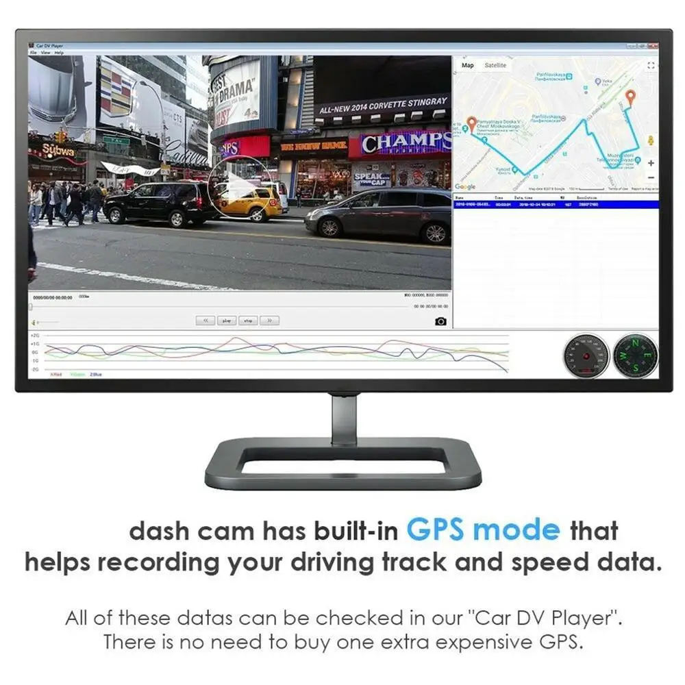 AZDOME GS63H одна камера Автомобильный видеорегистратор Встроенный Wifi Gps g-сенсор камера 170 супер широкоугольный объектив 4K Ultra HD Wdr рекордер вождения