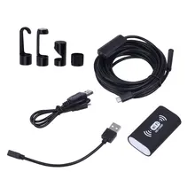 Hard Line 8LED WIFI Endoscope Waterproof HD F130 Surveillance Micro USB Soft Cable 1600x1200P