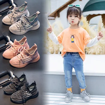 

Kids Sneakers For Boys Girls New Autumn Sport Shoes Soft Bottom Child Running Shoes Baby White Casual Flat Kids Canvas Shoes