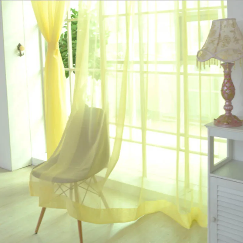 Современный домашний декор для окна тюль шторы красочные свадебные прозрачные шторы для гостиной кухни