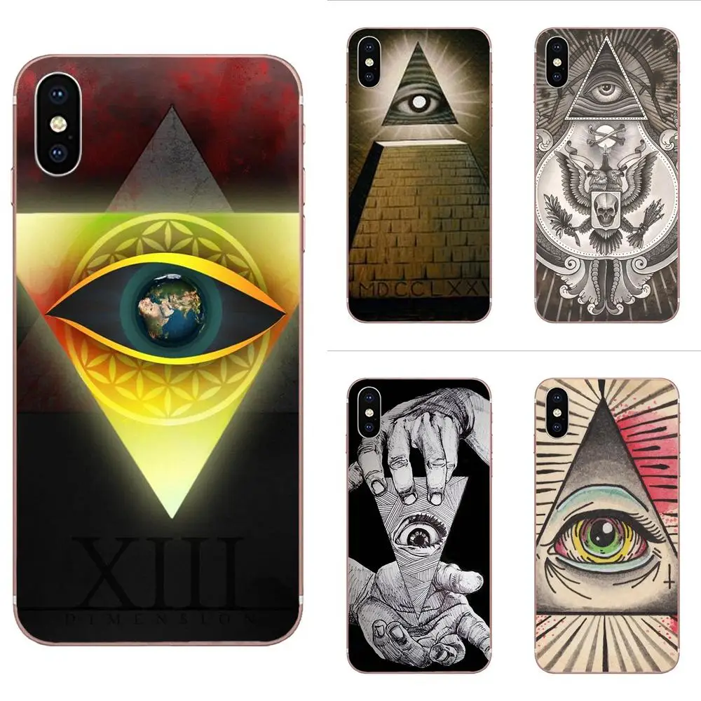 

Pyramid Illuminati Best For Apple iPhone 4 4S 5 5C 5S SE 6 6S 7 8 Plus X XS Max XR Silicone Case Cover