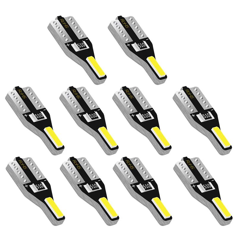 

10x T10 W5W Led Bulb Auto Interior Light For Volkswagen VW Golf Passat B7 B6 Scirocco Touareg Polo Bora Transporter Car Light