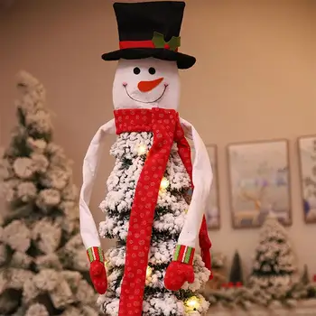 

Christmas Tree Decoration Non-Woven Xmas DIY Celebration Festival Snowman Tree Topper Christmas Tree Toppers Gift Indoor Party