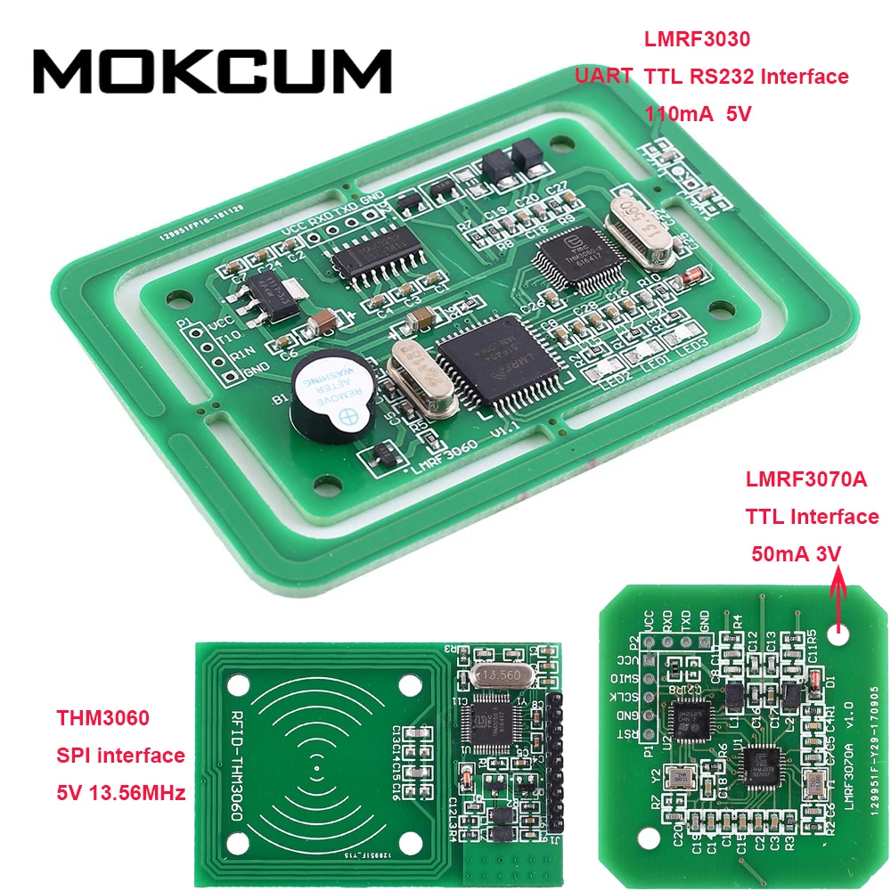 5V Multi-Protocol Card RFID Reader Writer Module LMRF3060 Development Board UART//TTL Interface