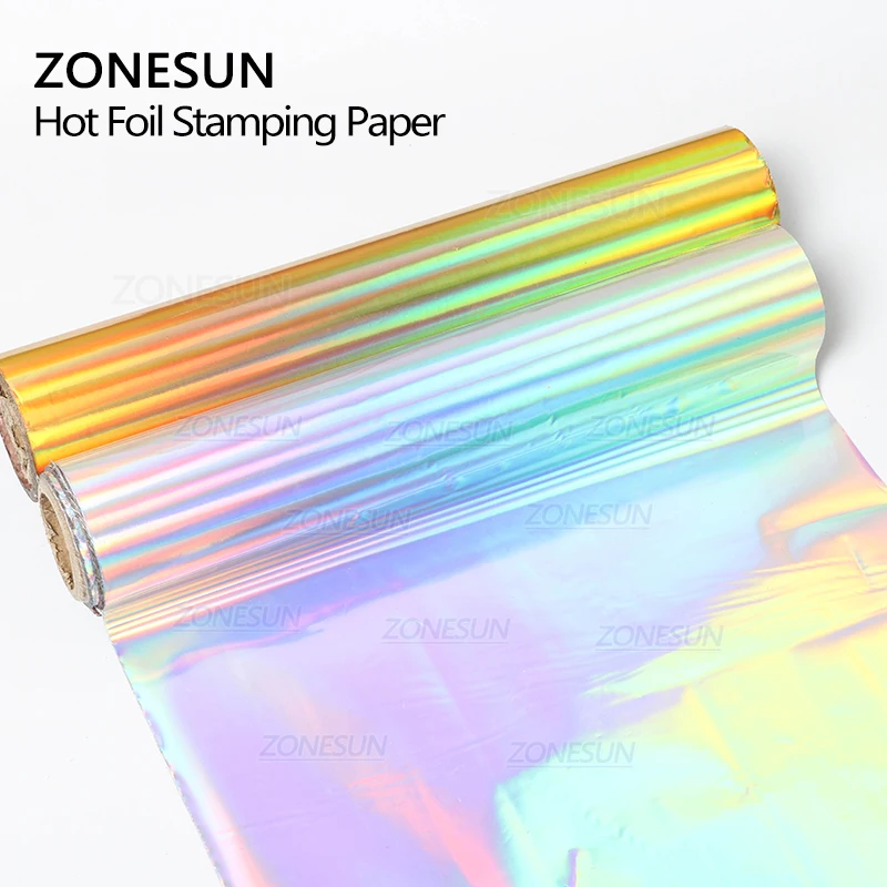 ZONESUN 5 см Золотая Серебряная красная роза горячее тиснение фольга бумага