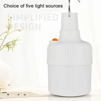 

Portable Solar Rechargeable Dimming Emergency Night Light Rechargeable LED Bulb