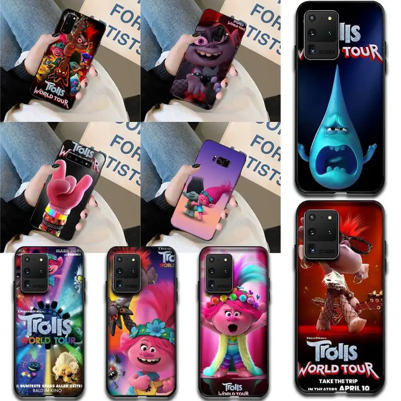 

HPCHCJHM Trolls World Tour Coque Shell Phone Case for Samsung S20 plus Ultra S6 S7 edge S8 S9 plus S10 5G
