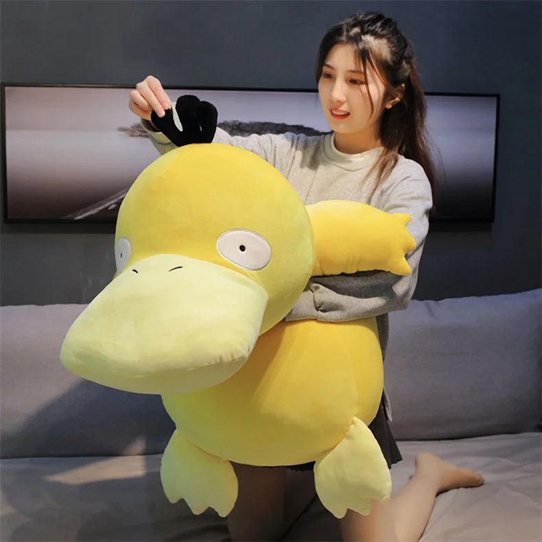 20-100cm Giant Kawaii Psyduck daze Yellow Duck Plush Toys Soft Pillow Home Decor Sofa Doll Toys for Children Girlfriend Gift