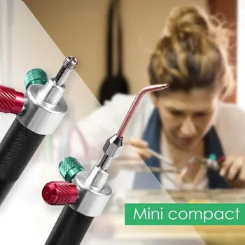 

Miniature Oxygen Torch, Oxygen Torch, Acetylene Oxygen Gun, Flame Gun, with Five Interchangeable Flashlight Welding Tools
